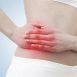 Where is the pain in the appendicitis and what are its symptoms.